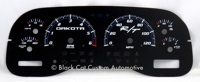 97-88 Dakota Custom Black Gauge Face